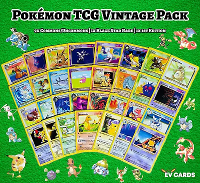 $14.95 • Buy 1st Edition | Old Pokemon Cards | 100% Vintage Pack - ONLY WOTC Retro Cards