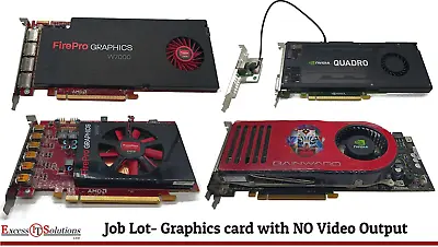 Job Lot Faulty Graphics Cards NVIDIA Quadro AMD Firepro Gainward 8800GTX • £99.99