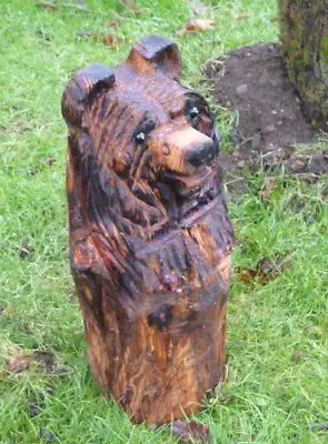 £45 • Buy Chainsaw Carved  Bear In A Tree Stump / Log