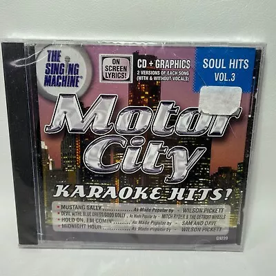 Karaoke CD - Motor City Karaoke Hits ! - Soul Hits Vol. 3 On Screen Lyrics New • $10.98