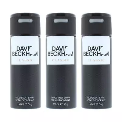 David Beckham Classic Deodorant Spray 150ml X 3 • £13.95