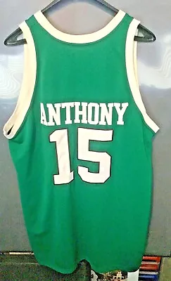 Oak Hill Academy Carmelo Anthony #15 Hardwood Legends Green White Jersey 56 New • $71.95