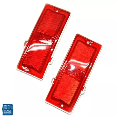 1970-72 Chevelle / 70 Impala Red Side Marker Lamp Lens For Quarter Panel - Pair • $72.99