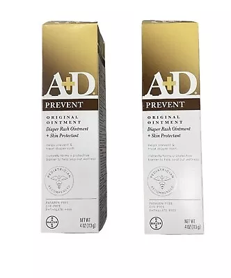 A+D Diaper Rash Ointment & Skin Protectant Original 4 Oz  (LOT OF 2) • $15.19