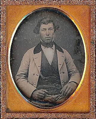 Young Gentleman Wearing Lighter Colored Jacket 1/9 Plate Daguerreotype S347 • $101.25