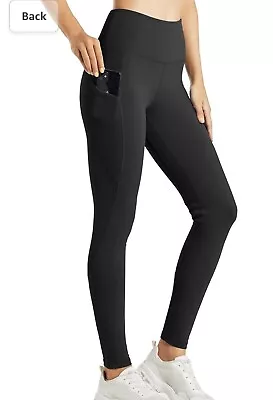 Willit Womens Fleece Lined Leggings Size Small Water Resistant Black Pants NWT • $9.90