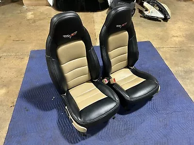 2006 Chevy Corvette C6 Power Leather Seat Set #0016 • $900