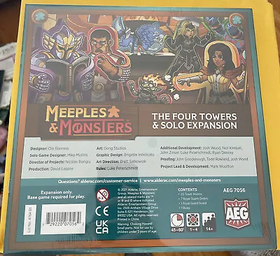 Meeples & Monsters Board Game KS Exclusive Four Towers And Solo Expansion • $25