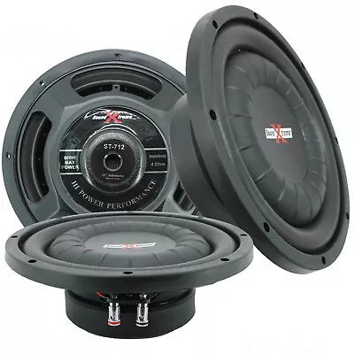 2x 12  Shallow Mount 1600W Truck Car Audio  Subwoofer Power Sub 12 Inch Woofer • $104.99