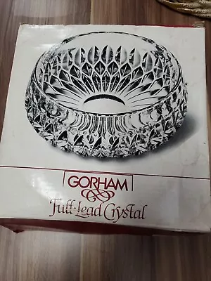Vintage Gorham Full Lead Crystal Round Bowl Althea Pattern Made In West Germany • $12.99