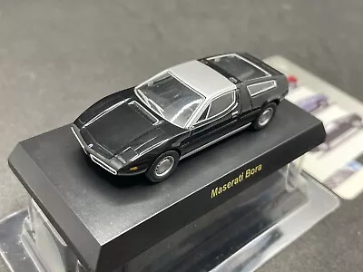 Kyosho 1/64 Maserati Collection Bora Black Diecast Model Car 27B3 • $27.20