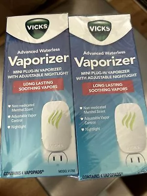 2-Vicks Advanced Waterless Vaporizer Mini Plug In With Adjustable Nightlight • $19.50