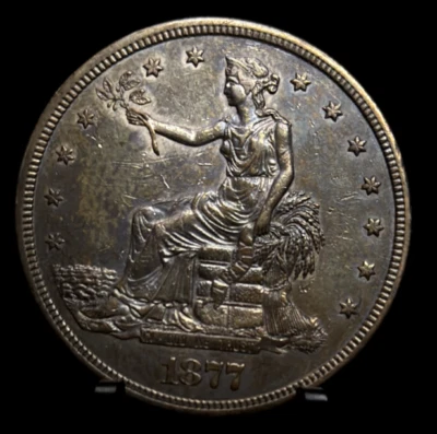 $100 • Buy 1877 S - Silver Trade Liberty One Dollar S$1 Coin