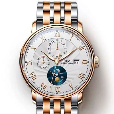 LOBINNI Men's Luxury Automatic Waterproof Mechanical Watch - • $199