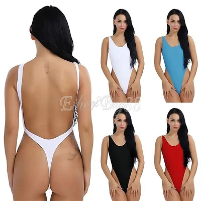 Sexy Women's One Piece Monokini High Cut Backless Thong Bathing Suits Swimsuits • $7.86