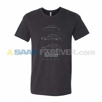 Saab Evolution Short Sleeve T-shirt Black Unisex Adult Rare Dealer New Shirt • $26.09