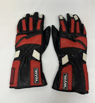 Fieldsheer Leather Motorcycle Gloves Red Black White Men’s Size: XXL • $29.95