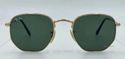 $88.02 • Buy Hexagonal Ray-ban Sunglasses Men Women RB 3548N 001 G15 Flat Lens/ Gold 51mm