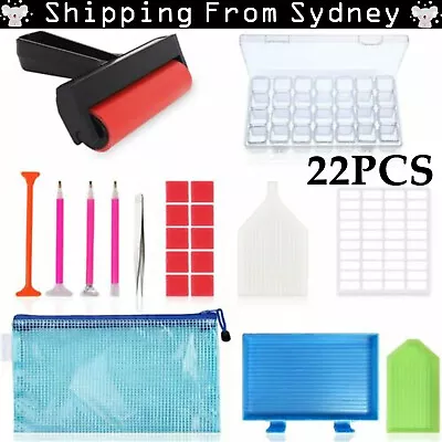 $16.86 • Buy 22 Piece 5D Diamond Painting Tools Box Diamond Accessories Diy Art Craft Pen Set
