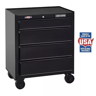 CRAFTSMAN 1000 Series 26.5-in W X 32.5-in H 4-Drawer Steel Rolling Tool Cabinet • $144.44