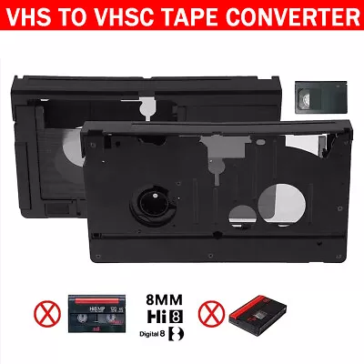 VHS To VHSC Tape Converter Player VHS-C Tapes Cassette Motorized Adapter Tools • $47.68