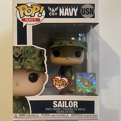 Funko POP! USN Navy Female Sailor Blonde Green Camo Fatigues 2021 Vinyl Figure • $17.63