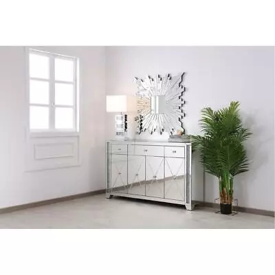 Mirrored Dresser Embedded Crystals Dining Living Room Bedroom Foyer Cabinet 60  • $2141.51