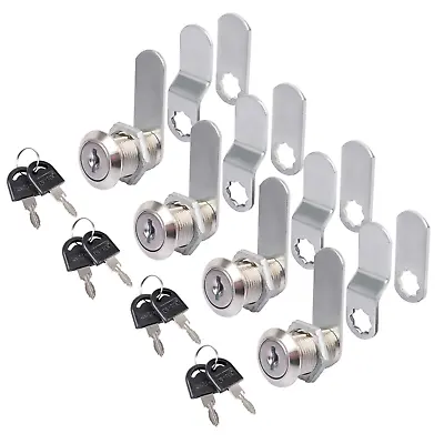 Cabinet Cam Locks With Seperate Keys For Mailbox Drawer Dresser Storage Security • $7.59