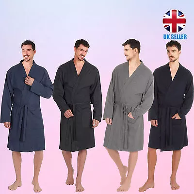 Nikaro Men's Kimono Recycled Cotton Dressing Gown • £14.99