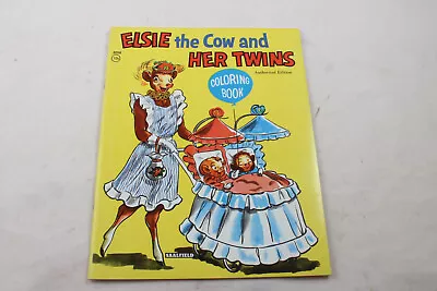 Elsie The Cow And Her Twins 1957 Coloring Book UNUSED Borden • $18