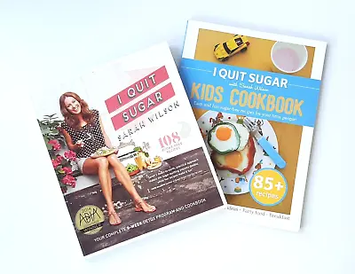 $23 • Buy I Quit Sugar + Kids Cookbook By Sarah Wilson Bundle X2 Paperback Books
