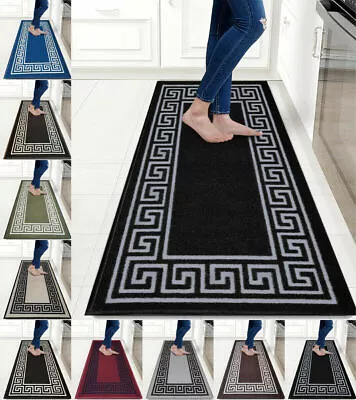 Non Slip Door Mats Long Hallway Runner Rug Washable Rugs Kitchen Floor Mat • £5.69