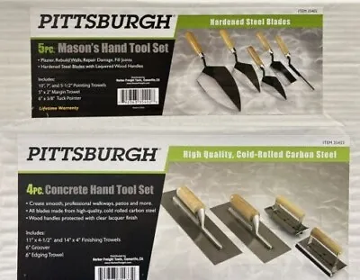 BRAND NEW 9 Piece Concrete Cement Hand Trowel Finishing Tool Set (USA SELLER) • $73.95