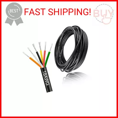 RESHAKE 18 Gauge 6 Conductor Wire 16.4FT 18/6 Tinned Copper 6 Wire Cable Stran • $29.63