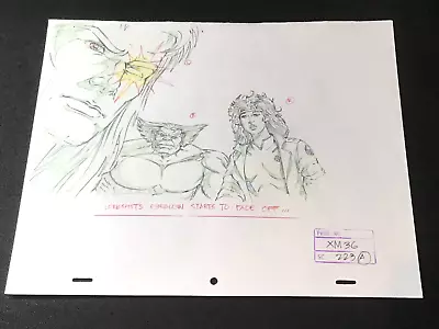 X-Men Animation Art Production Drawing Rogue Beast Longshot 1990’s TV Series • $125