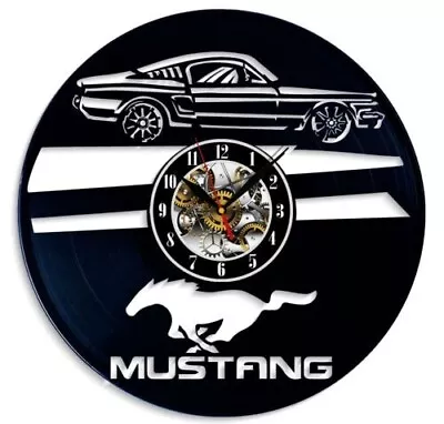 Ford Mustang Vinyl Wall Clock Home Décor Art Design Best Gift Birthday Holiday • $16.97