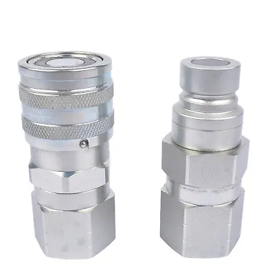 Hydraulic Quick Connect Coupler Coupling Set For Skid Steer Bobcat 1/2'' NPT • $29.85