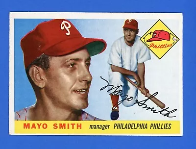 1955 Topps #130 Mayo Smith Manager EX-MT Philadelphia Phillies • $16