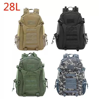 Tactical Backpack 28L Large Rucksack 3 Day Outdoor Military Bag For Outdoor • $7.99