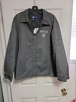 Vintage Metallica Dickies San Francisco Insulated Work Jacket Gray Size Large • $200