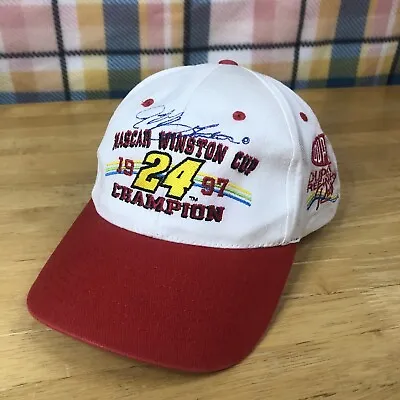 Vintage 1997 Nascar Winston Cup Champion Jeff Gordon #24 Competitors View Hat  • $12.99