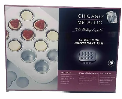 Chicago Metallic Mini Cheesecake Pan -12  Individual Cups 14” X 10.5” NEW • $30