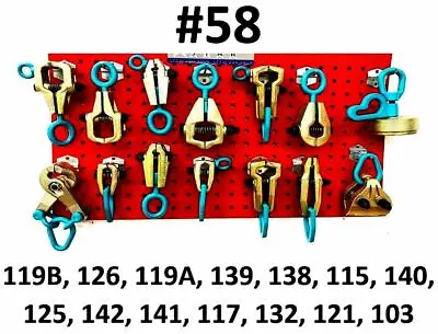 $299 • Buy Set#58 Heavy Duty Auto Body Frame Machine 14 Piece Super Pulling Tools Clamps