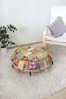 £8.99 • Buy 18  Bohemian Patchwork Ottoman Vintage Indian Moroccan Chair Bean Bag Floor Pouf
