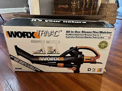 WORX Trivac WG500  Black/Orange 3-in-1 Leaf Vacuum Blower New • $65