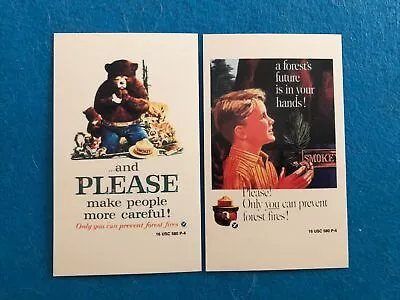 Vintage Smokey The Bear Cards - 2 Cards  (English/Spanish) - Rare - New • $6