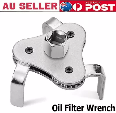 Adjustable 3Leg Oil Filter Removal Wrench Tool Auto Engine 2-1/2Inch To 4.5Inch • $19.99