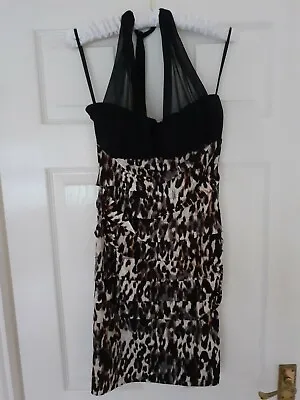 Stunning Halter Neck Bodycon Dress Size 6/8/10 • £5.99