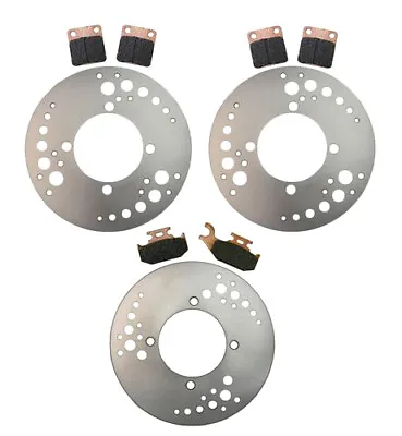 $108.19 • Buy Front & Rear Disc Brake Rotors & Pads - 2002 For Suzuki Vinson 500 4x4 LT-A500F