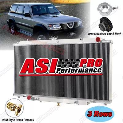 3 Rows Radiator For Nissan Patrol Y61 GU TD TD42 Turbo Diesel 4.2/2.8/3.0L AT&MT • $299